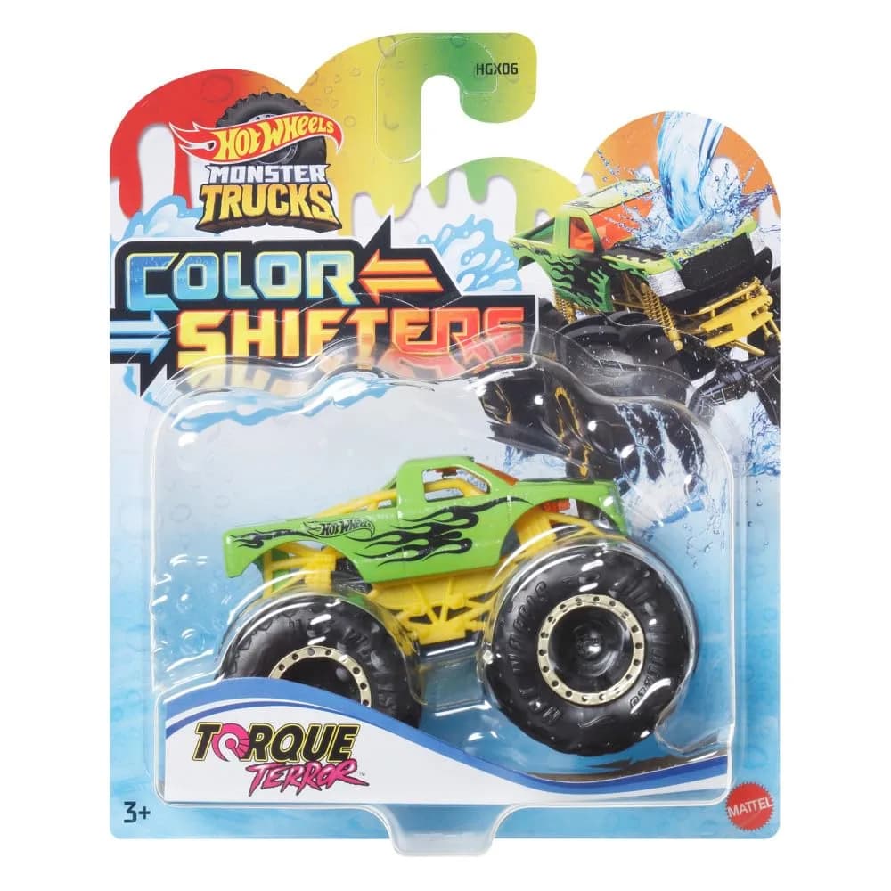 Hot Wheels Monster Truck Torque Terror | Color Changing Assorted Models for Kids 3+ — Torque Terror