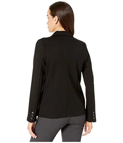 Liverpool Fitted Knit Blazer Black SM | Slim Fit, Rayon Blend, Business Casual thumbnail 3