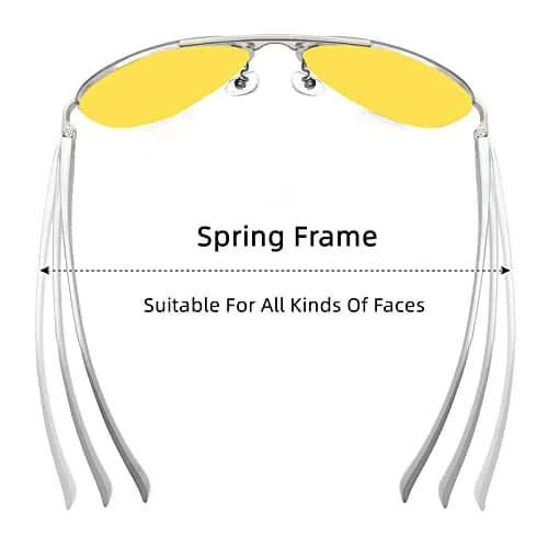 Fishingtours Aviator Sunglasses for Men Women Polarized Mirrored Driving | Classic Style with UV400 Protection thumbnail 3