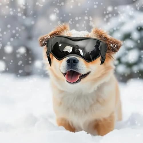 PETLESO Small Breed Dog Goggles | UV Protection Puppy Eyewear for Outdoor Riding Driving, Black S thumbnail 8