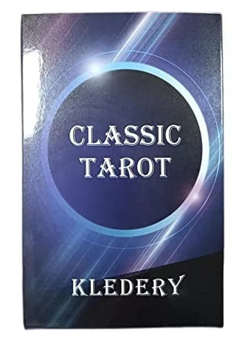 KLEDERY Tarot Cards for Beginners, Classic Tarot Deck with Meanings, Durable Cards with Guide Book, Black | Beginner Tarot Learning Tool thumbnail 8