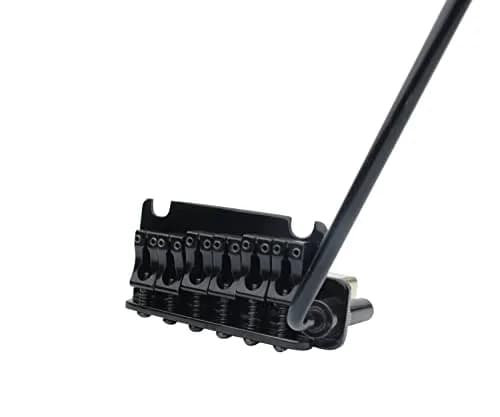 Guyker Non-locking 2 Point Guitar Tremolo Bridge 83.2 x 40.3mm | CNC Machined Brass Block for ST Electric Guitar (Black) thumbnail 3