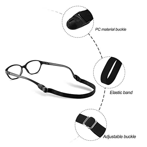 lvvfit Kids Glasses Strap Adjustable Elastic Eyeglasses Band for Toddler Kids Boys Girls | No Tail, Comfort Fit thumbnail 2