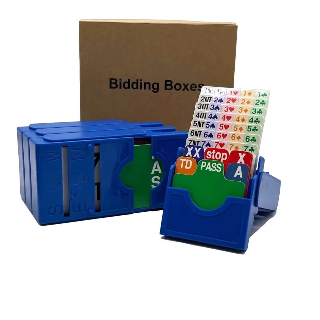 perixir Bridge Bidding Boxes Set of 4 | Premium Bridge Kit for Beginners & Clubs - main product image