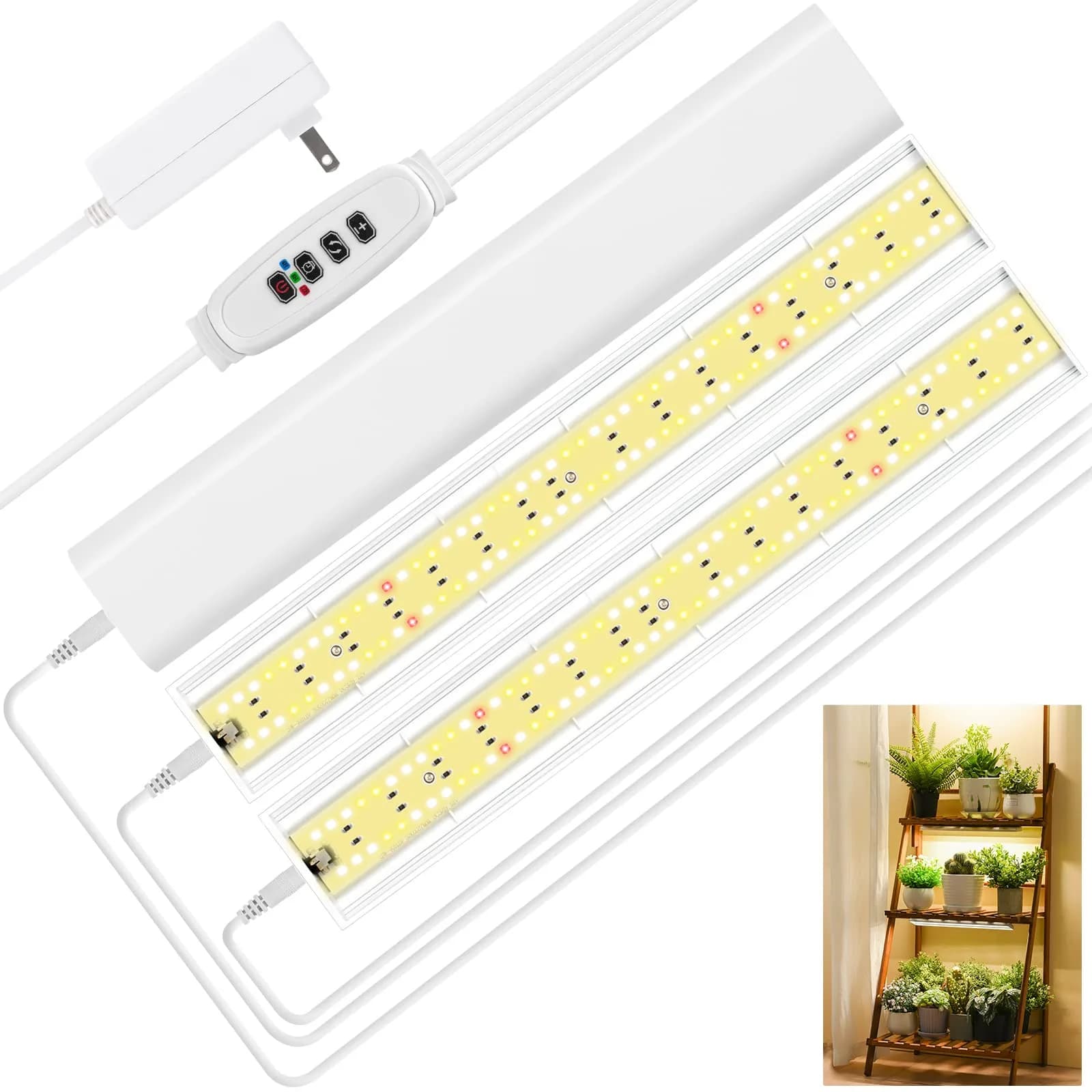 FOXGARDEN Full Spectrum LED Grow Light Strip 30W (3-Pack) | 288 LEDs, Timer & Dimmable - main product image