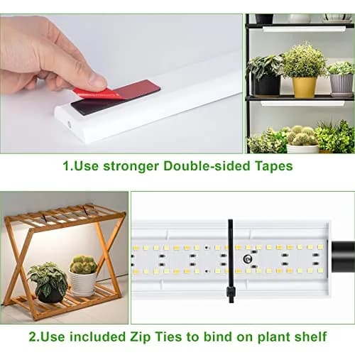 FOXGARDEN Full Spectrum Grow Light Strip 4 Pack | 384 LED Plant Lamp with Timer & Dimmable Brightness thumbnail 6