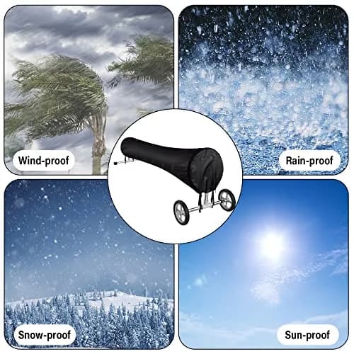 Tlswshsy 18ft Pool Solar Reel Cover | Heavy Duty Woven Polyethylene for All-Weather Protection thumbnail 5