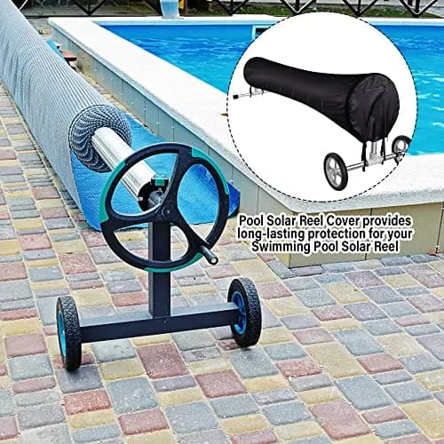 Tlswshsy 18ft Pool Solar Reel Cover | Heavy Duty Woven Polyethylene for All-Weather Protection thumbnail 6