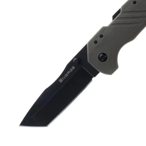 Cold Steel Engage 3in 4116SS Tanto Point Blade 4.25in FDE GFN Handle | Everyday Carry Tactical Folding Knife thumbnail 3