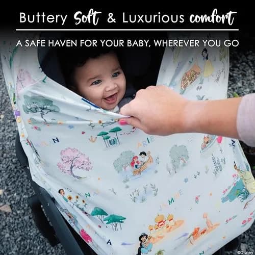 Milk Snob Original Disney Enchanted Kingdoms 5-in-1 Cover 225 ml (8 fl oz) | Multi-Use Car Seat Canopy & Nursing Cover thumbnail 5