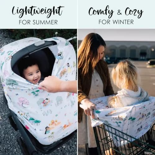 Milk Snob Original Disney Enchanted Kingdoms 5-in-1 Cover 225 ml (8 fl oz) | Multi-Use Car Seat Canopy & Nursing Cover thumbnail 3