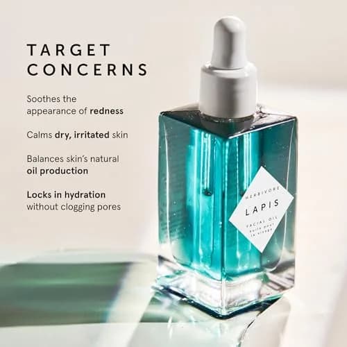 HERBIVORE Lapis Facial Oil 30mL | Balances Oil & Soothes Redness with Blue Tansy & Squalane thumbnail 3