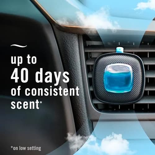 Febreze Car Vent Clip Air Freshener, Laundry Fresh Scent, 0.07 Oz (Pack of 4) | Eliminates Odors thumbnail 4