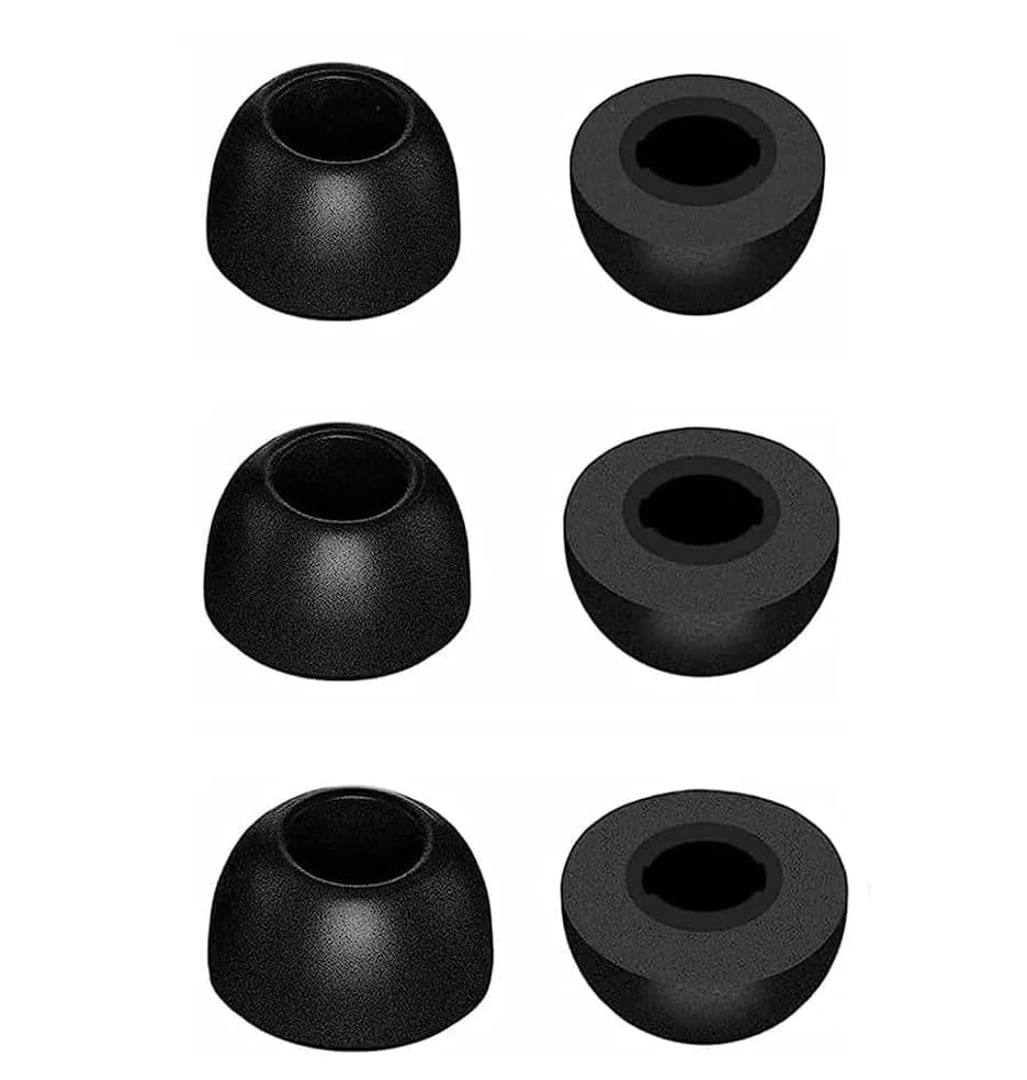 Rqker Foam Ear Tips Compatible with Bose QuietComfort Earbuds II 6 Pairs S/M/L Sizes Black | Ultra Soft Foam for Noise Isolation thumbnail 2