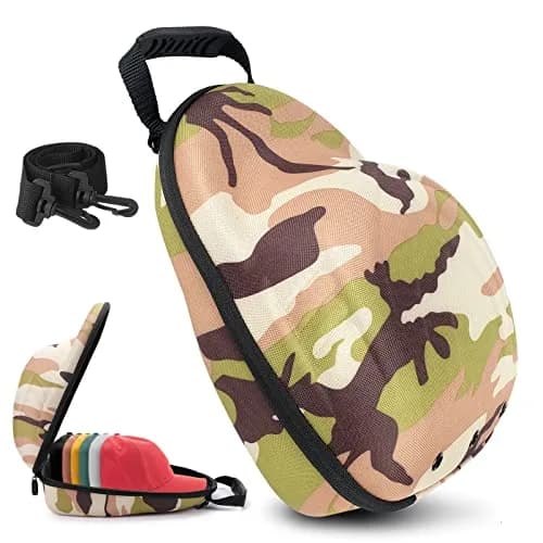 Glamgen Hat Travel Hard Case for 6 Baseball Caps | Lightweight & Durable Organizer with Shoulder Strap thumbnail 1