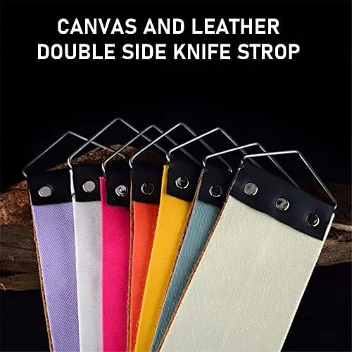 TorSor 2 Pack Razor Sharpener Strap Leather & Canvas | Final Edge Sharpening for Razors & Knives thumbnail 7