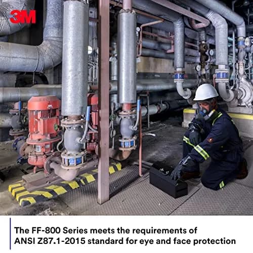 3M Secure Click Full Face Reusable Respirator FF-803 Large | Comfortable, Breathable & Easy Communication thumbnail 7