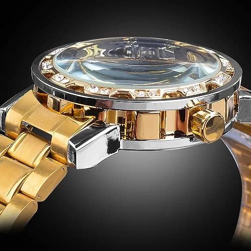 FORSINING Retro Skeleton Automatic Watch 40mm (1.57in) | Diamond Embellished Mechanical Wristwatch thumbnail 7