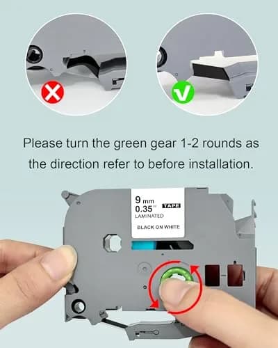 TITBIT Compatible Label Maker Tape 9mm 6 Pack Laminated Colored | Durable, Water-Resistant, Easy Peel thumbnail 9