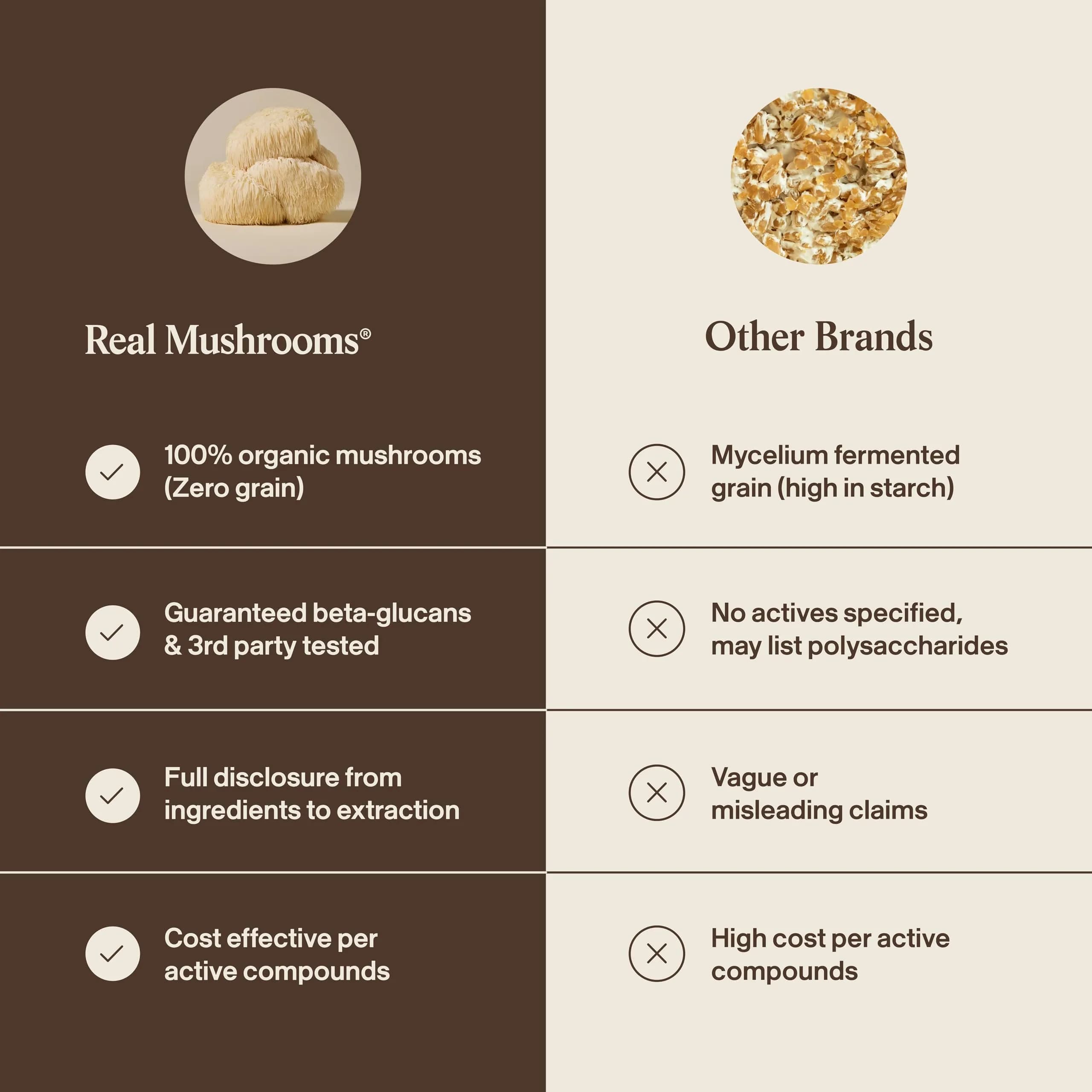 Real Mushrooms Lion's Mane Extract Powder 150 Servings | Organic Adaptogen for Focus & Clarity - view 7