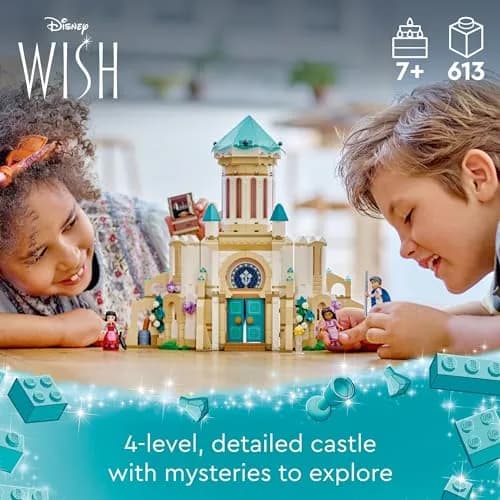 LEGO Disney Wish: King Magnifico’s Castle 43224 Building Toy Set | 613 Pieces for Kids 7+ thumbnail 2