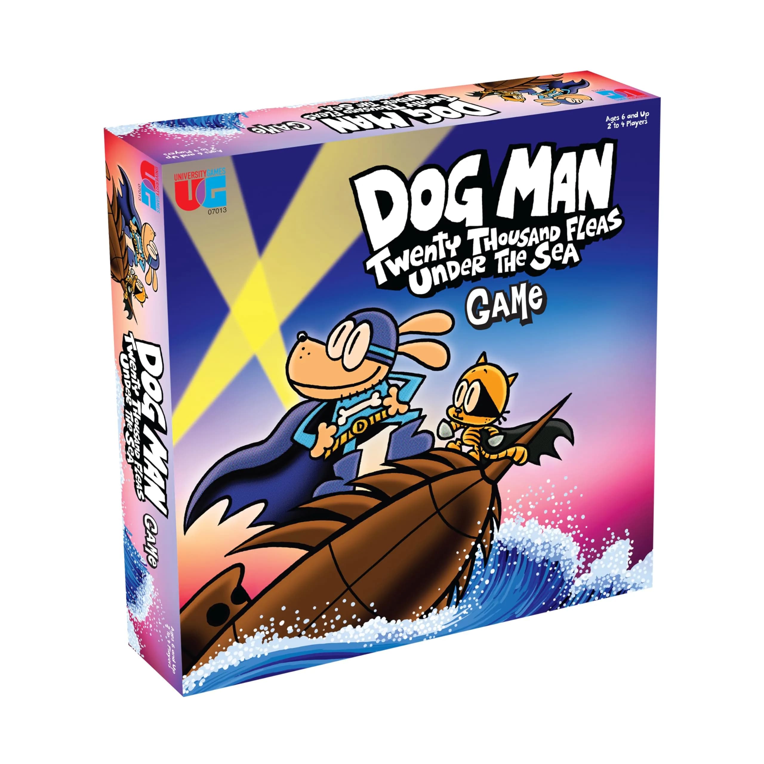 University Games Dog Man Twenty Thousand Fleas Under the Sea Board Game | Ages 6+ | Cooperative Family Fun - main product image