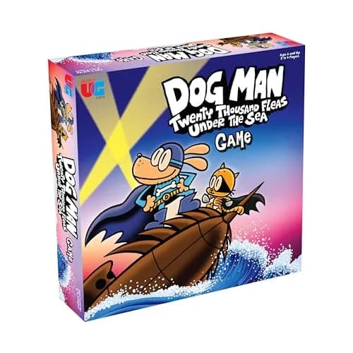 University Games Dog Man Twenty Thousand Fleas Under the Sea Board Game | Ages 6+ | Cooperative Family Fun thumbnail 1