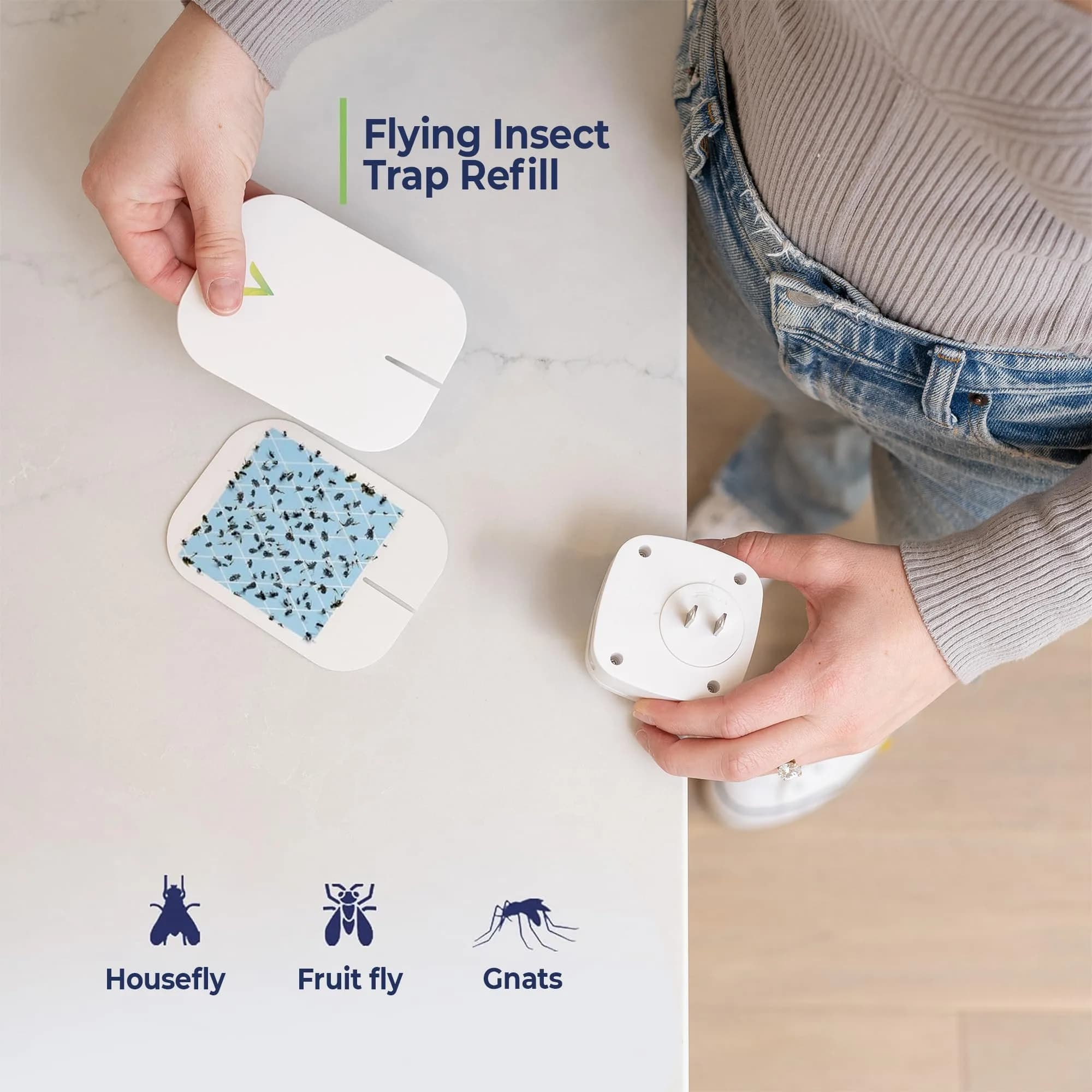 VEYOFLY Fruit Fly & Gnat Trap 10 Refills | Plug-in Indoor Insect Catcher Refill Pack - view 4