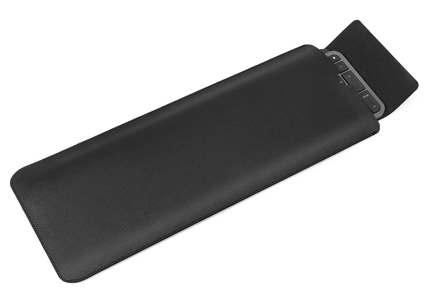LEZE PU Leather Keyboard Sleeve Case for Logitech MX Keys S & MX Mechanical Keyboards, Black | Protects Against Dust, Scratches, and Spills — Logitech MX Keys S