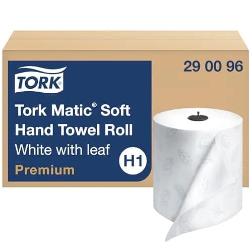 Tork Matic Soft Hand Towel Roll, White, 6 Rolls x 700 ft | Eco-Friendly Bulk Size - main product image