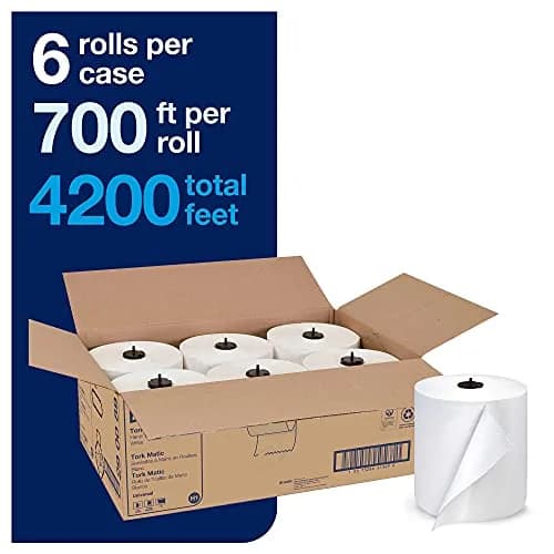 Tork Matic Soft Hand Towel Roll, White, 6 Rolls x 700 ft | Eco-Friendly Bulk Size thumbnail 6