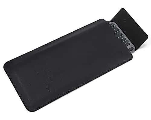 LEZE Black PU Leather Keyboard Sleeve Case for Logitech MX Keys Mini & MX Mechanical Mini Wireless Keyboards | Easy Carry & Water Resistant thumbnail 1