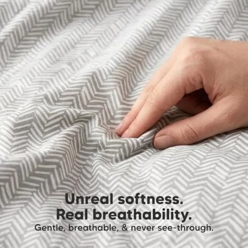 KeaBabies Nursing Cover Herringbone Multi Use Breastfeeding Cover 79cm x 104cm | 360° Coverage for Privacy thumbnail 4