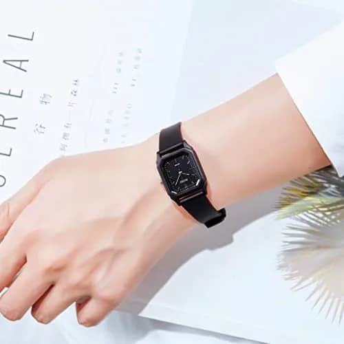 TOOCAT Women Wrist Watch, Ultra-Thin Analog Quartz Waterproof Watch for Women (Black-5) thumbnail 2