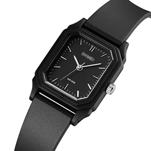 TOOCAT Women Wrist Watch, Ultra-Thin Analog Quartz Waterproof Watch for Women (Black-5) thumbnail 3