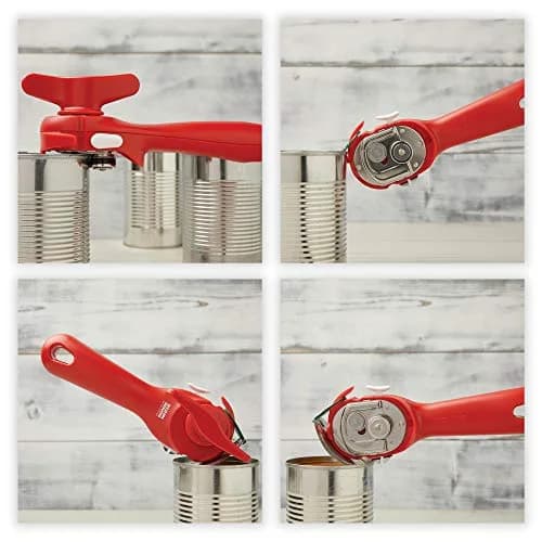 Kuhn Rikon Auto Safety LidLifter Can Opener & Piranha Y Peeler Set, Black & Green thumbnail 4