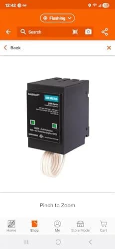 Siemens Circuit Breaker QSPD2A035B 35 KAmp | Indoor Surge Protection Device with Visual Indicators thumbnail 2