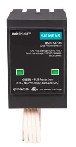 Siemens Circuit Breaker QSPD2A035B 35 KAmp | Indoor Surge Protection Device with Visual Indicators thumbnail 3