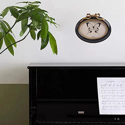 SIKOO Vintage Picture Frame 4x6 Oval | Antique Wall & Tabletop Decor thumbnail 5