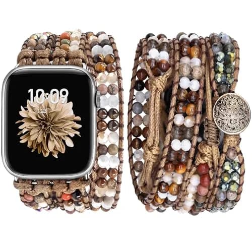 JR.DM Boho Beaded Band for Apple Watch 38mm-42mm | Handmade Braided Rope Strap (en_US) thumbnail 1