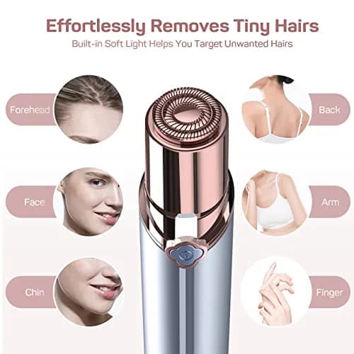 GURELAX Facial Hair Remover for Women, Painless Electric Shaver with 4 Replacement Heads | USB Rechargeable & Hypoallergenic thumbnail 2