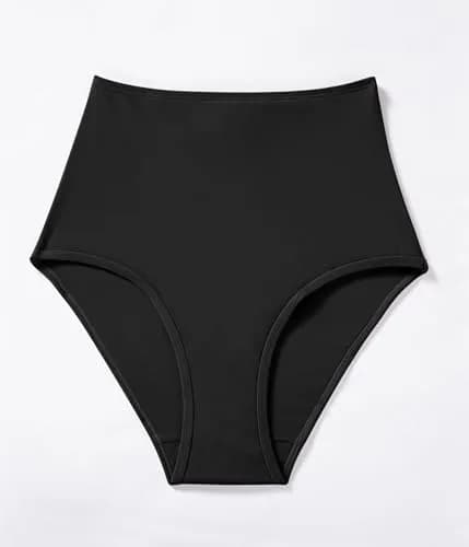 Beautikini Period Swim Bottoms Black XS | High Waisted Full Coverage thumbnail 5