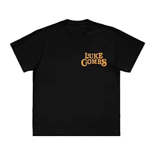 Luke Combs Gettin' Old Album Tee | Official Unisex Cotton T-Shirt in Black thumbnail 1