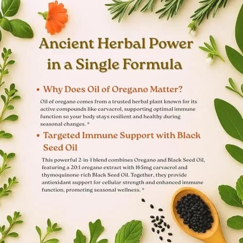 Micro Ingredients Oil of Oregano with Black Seed Oil Softgels 300 Count (150 Servings) | Potent 2-in-1 Complex with 4X Carvacrol thumbnail 4