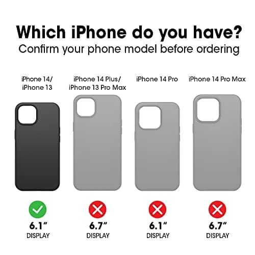 OtterBox OTTERGRIP Symmetry Series Case for iPhone 14 and iPhone 13 - Black | MagSafe & Drop Protection thumbnail 2