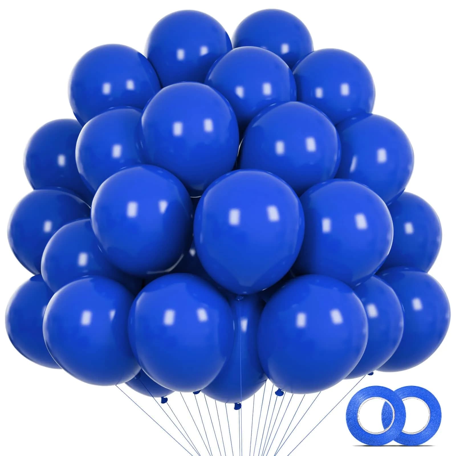 KUULBELA Blue Balloons 110Pcs, 5 Inch Small Latex Party Balloons | Assorted Colors Balloon - main product image