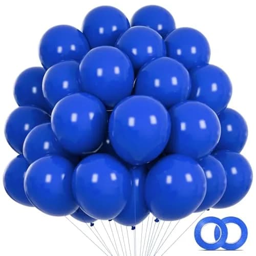 KUULBELA Blue Balloons 110Pcs, 5 Inch Small Latex Party Balloons | Assorted Colors Balloon thumbnail 1