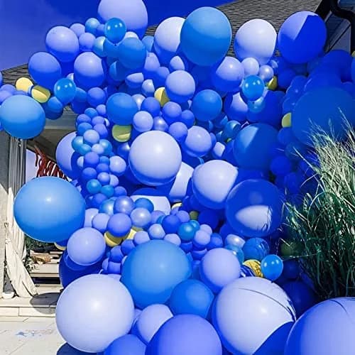 KUULBELA Blue Balloons 110Pcs, 5 Inch Small Latex Party Balloons | Assorted Colors Balloon thumbnail 5