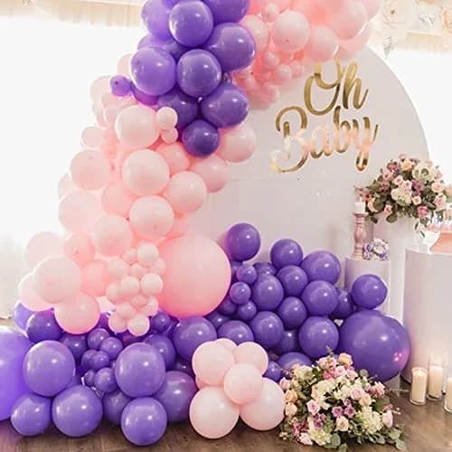 KUULBELA Purple Balloons 110Pcs, 5 Inch Small Latex Party Balloons | Assorted Colors Balloon thumbnail 6