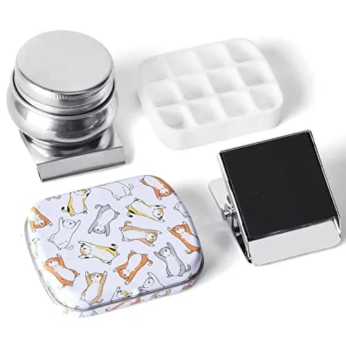 Qianshan Portable Travel Watercolor Palette, 12-Well Mini Metal Tin Box | Compact Artist Set for On-the-Go Painting thumbnail 1